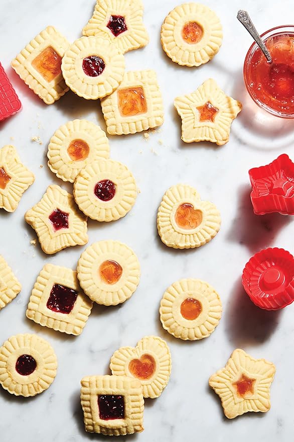 King Arthur Baking Company Thumbprint Pop-Out Cookie Cutters, BPA Free, 4-Piece Set