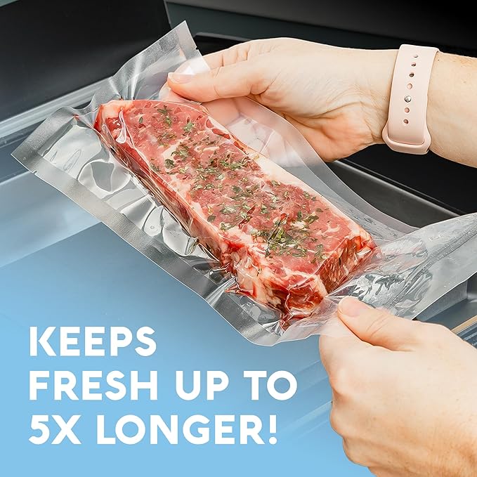 Avid Armor Chamber Vacuum Sealer Bags – Heavy Duty, BPA-Free, Pre-Cut Chamber Vacuum Bags for Food Preservation, Freezer Storage, Sous Vide and more, 250/Pack (8x10) – Multi-Use Vacuum Bags