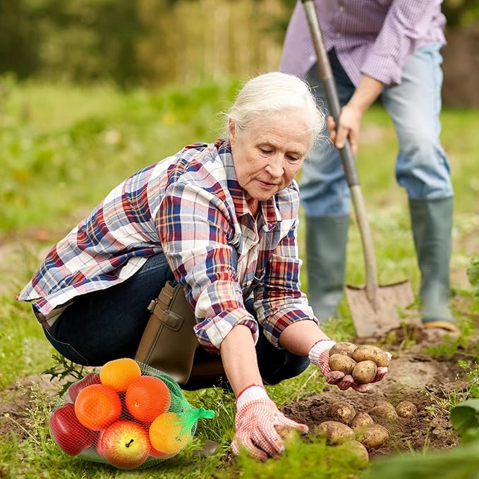 Windyun 1000 Pcs 20 Inch Mesh Produce Bags Reusable Nylon Netting Bulk, Fits Storage Egg Vegetable Seafood Fruits Grocery Bags (Green)
