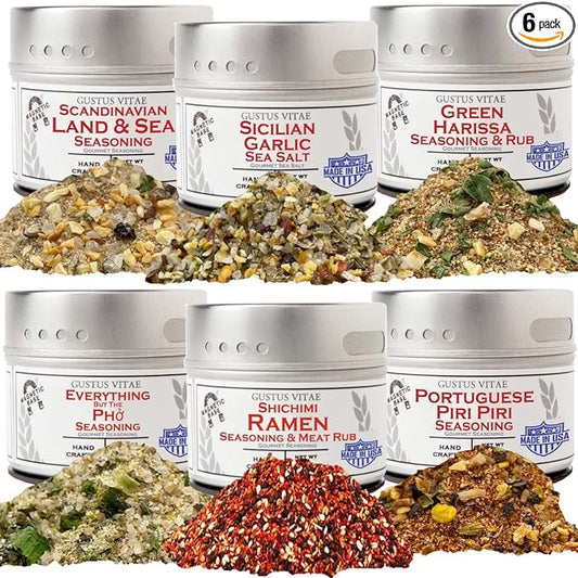 Global Foodie Favorites | Gourmet Seasoning and Rub Collection | Non GMO | All Natural | Small Batch | Artisan Spice Blends | Gourmet Gift | Authentic World Flavors | Made In USA | Handcrafted | #428