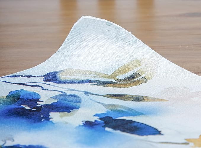 Maison d' Hermine Placemats Set of 4 100% Cotton Washable Cloth Place Mats, Reusable Table Mats for Kitchen Dining Decoration, Party, Wedding, Restaurant Spring/Summer (Lazy Summer Days, 13" x 19")