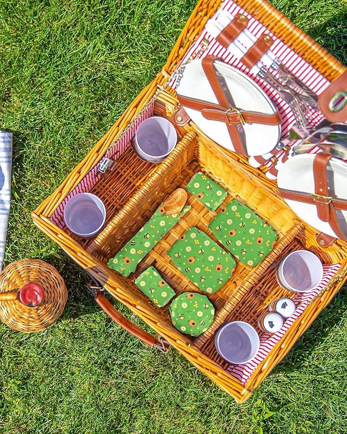 Beeswax Food Wraps,13x39 Inch Honeycomb Bread Wrap Eco-Friendly Reusable Bread Storage Bags Kitchen Food Storage Organic Beeswax Plastic Wrap