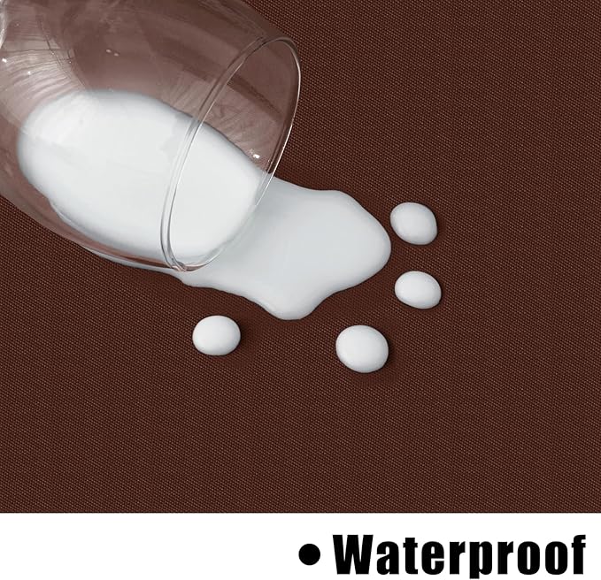 homing Rectangle Vinyl Tablecloth, Plastic Flannel Backed Table Cloth, Waterproof Spillproof Wipe Clean Table Cover for Autumn, Thanksgiving, Harvest Parties (Coffee, 60" x 84")