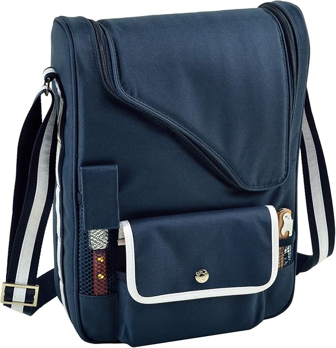 Picnic at Ascot Original Insulated Wine and Cheese Cooler Bag - Designed, Assembled & Quality Approved in the USA