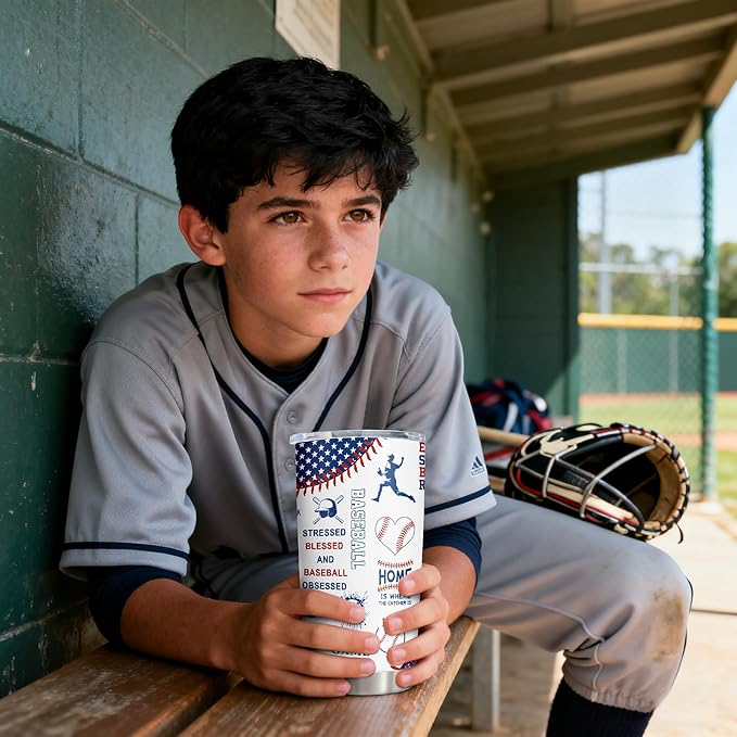Baseball Gifts for Boys 8-12, Baseballs Gift for Men, Gifts for Boys Who Love Baseball, Base-Ball Coach/Team/Kids Presents, Base-Ball Tumbler 20oz 1PC