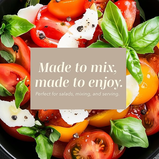 COOK WITH COLOR Mixing Bowls with Lids - 12 Piece Plastic Nesting Bowls Set includes 6 Prep Bowls and 6 Lids, Diamond Design - Microwave Safe, Brown