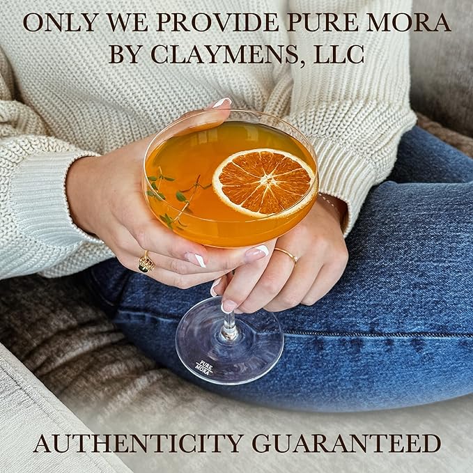 PURE MORA The Remy Coupe - Set of 4, 8oz Handblown Premium Crystal Martini Glasses for Cocktail, Gin & Tonic, Cosmopolitan, Manhattan, Bar, Fancy Mixology, etc. Modern Angle Drinking Glassware