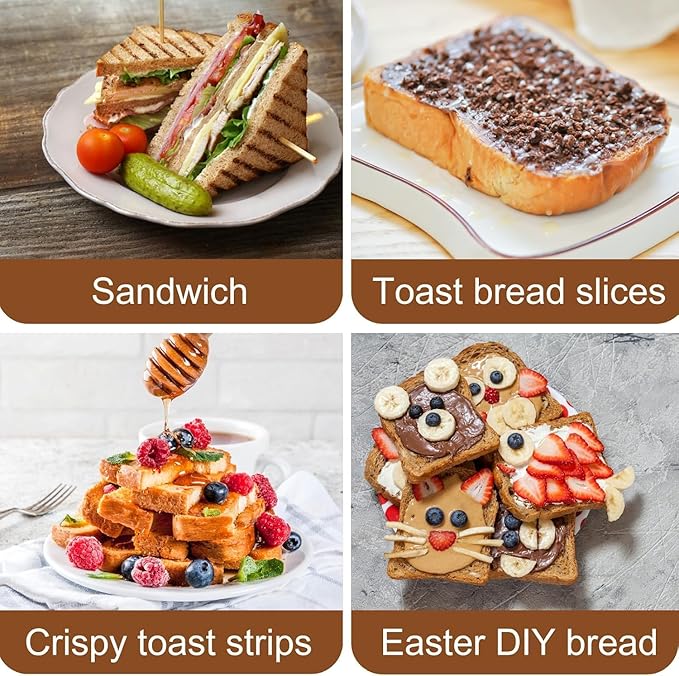 Black Pullman Loaf Pan with Lid, 13 Inch Pullman Bread Pan with Cover, 2.2LB & 1LB Dough Capacity, 2 Pack Sandwiches Bread Loaf Pan Nonstick, for Sourdough and Toast