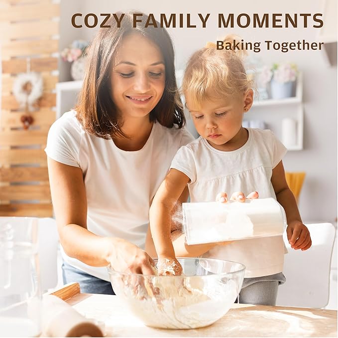 KITESSENSU Pullman Loaf Pan with Lid, 1 lb Dough Capacity Non-Stick Bakeware for Baking Bread, Carbon Steel Corrugated Bread Toast Box Mold with Cover,Cream