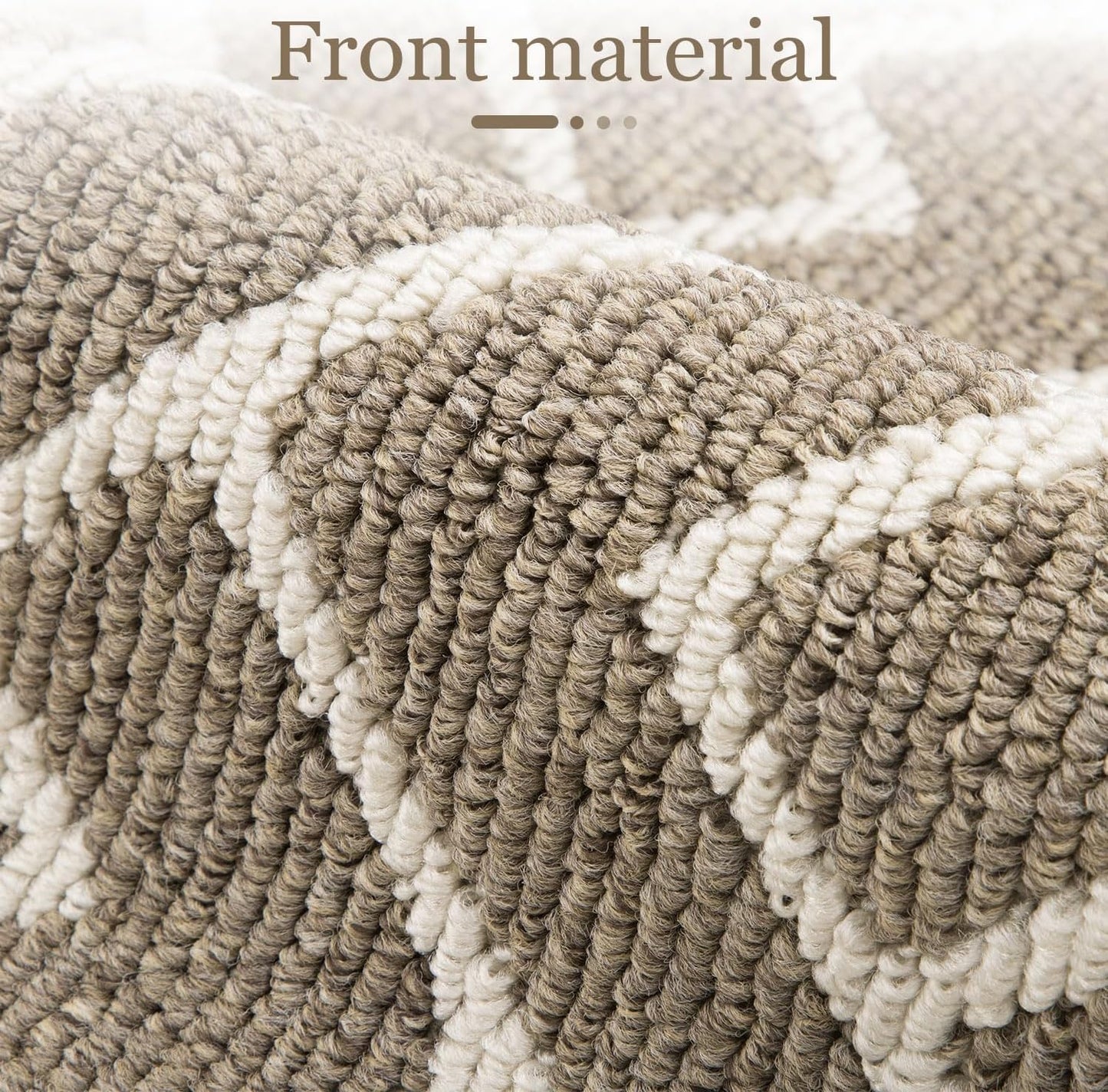 hicorfe Kitchen Rugs and Mats,Kitchen Mats for Floor,24"x35" Non Slip Runner Rug,Absorbent Resist Dirt Comfort Standing Mat Machine Washable for Entryway,Hallway,Front of Sink(Beige)