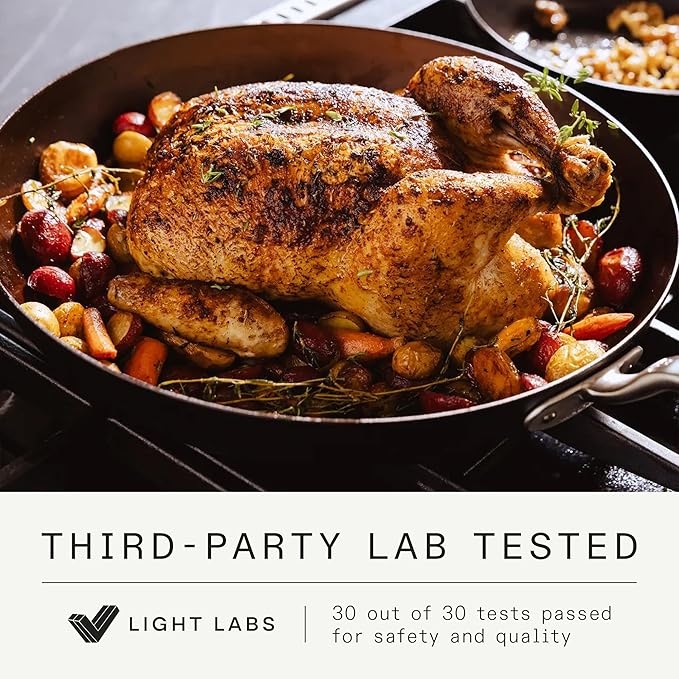 Made In Cookware - Seasoned 10" Blue Carbon Steel Frying Pan - (Like Cast Iron, but Better) - Professional Cookware - Crafted in Sweden - Induction Compatible