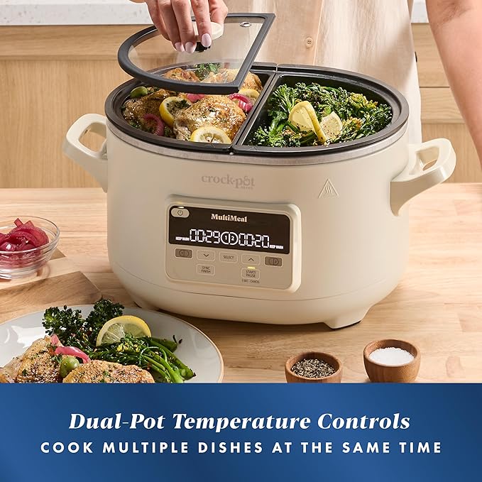 Crock-Pot MultiMeal Multicooker and Programmable Slow Cooker with Bake Function Oat Milk