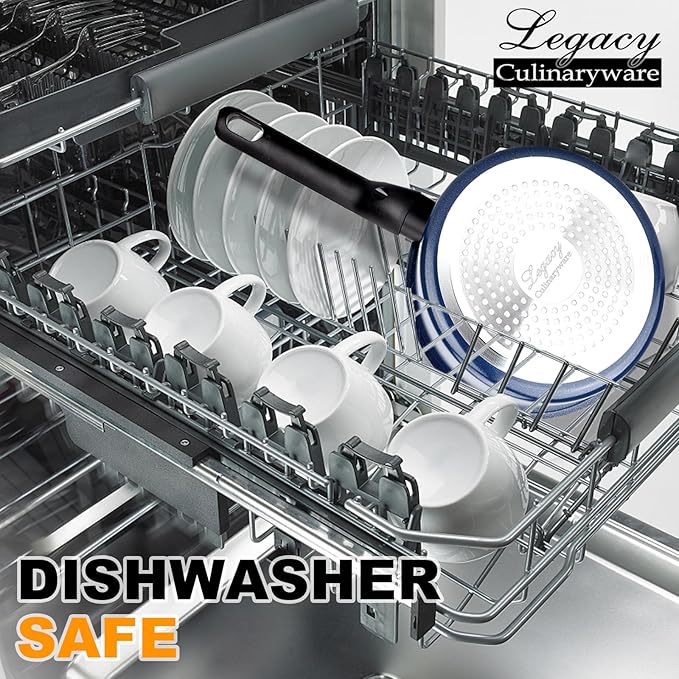 Nonstick Sauce Pan with Lid,1.5Qt & 2Qt Set, PFOA Free,Kitchen Pots Induction Pot,Blue