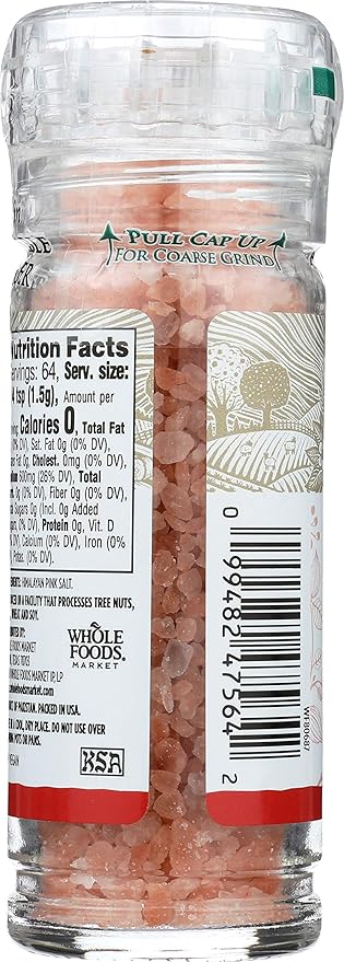 365 by Whole Foods Market, Himalayan Pink Salt Grinder, 3.38 Ounce
