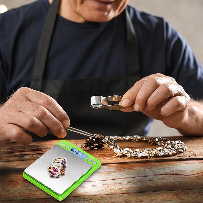 Fuzion Digital Scale .01 Gram Accuracy, 500g Mini Food Scales for Small Jewelry, Gold, Herb, Spice - Weight Gram and Oz