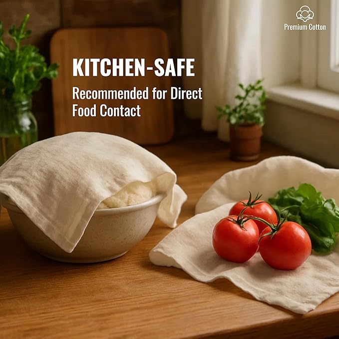 Dish Cloths Cotton| Kitchen Wash Cloth | Shop Towels Absorbent and Lint Free Flour Sack| Dishcloths for Kitchen Washing Dishes| Thick Absorbent Quick Dry Dish Rags | 12 Pack 13"x13" Natural