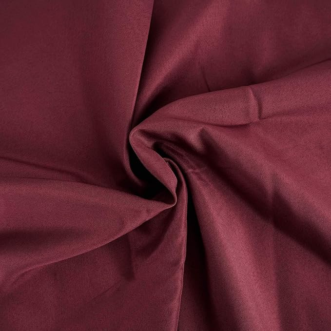 LinenTablecloth 60 x 102-Inch Rectangular Polyester Tablecloth Burgundy