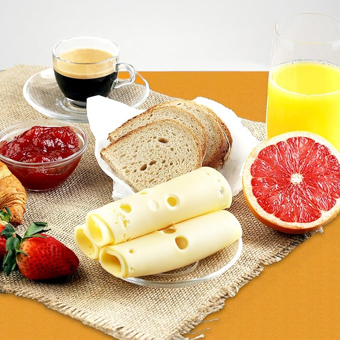 homing Rectangle Vinyl Tablecloth, Waterproof Spillproof Plastic Flannel Backed Table Cloth, Wipe Clean Table Cover for Dining, Buffet Parties and Camping (Mustard Yellow, 60" x 84")