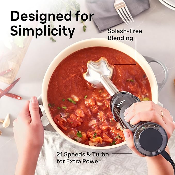 Braun MQ5025 Hand Blender Multiquick Vario, MQ5025, Black