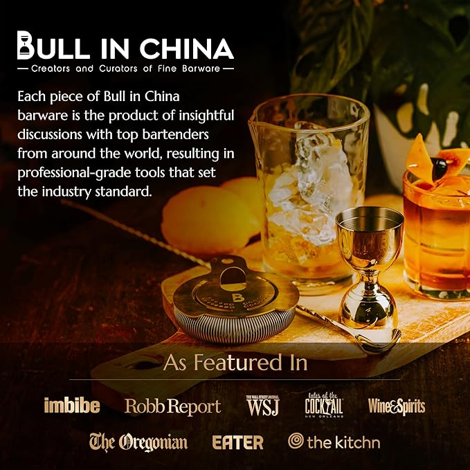 Bull in China 2-Piece Cocktail Shaker Gunmetal Black – 28 oz Weighted Shaker & 18oz Weighted Cheater Tin, Professional Grade Bar Shaker, Premium Cocktail Shaker Set for Professional & Home Bartenders