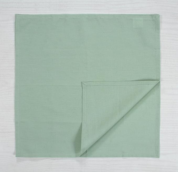 ANA Cloth Napkins Set of 12 (17.5x17.5) inch 100% Cotton Dinner Napkin Washable Hotel Quality Reusable Kitchen & Table Linen for Fall Thanksgiving Family Dinners Weddings & Everyday Use - Teal