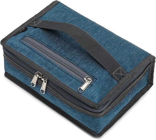 FlowFly Small Insulated Lunch box Portable Soft Bag Mini Cooler Thermal Meal Tote Kit with Handle for Work & School, Royal