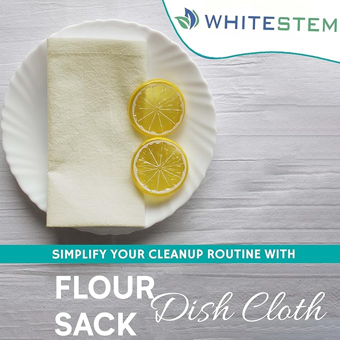 Dish Cloths Cotton| Kitchen Wash Cloth | Shop Towels Absorbent and Lint Free Flour Sack| Dishcloths for Kitchen Washing Dishes| Thick Absorbent Quick Dry Dish Rags | 100 Pack 13"x13" Natural