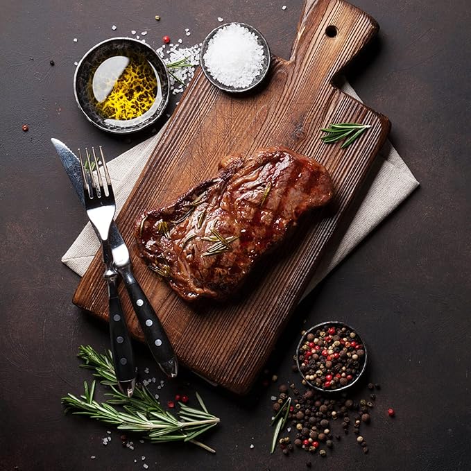 IKXO 16 Pieces Black Gum Wood Handle Silverware Set for 4, Exquisite Ergonomic Flatware Set Food-Grade Stainless Steel Cutlery Set, Tableware Eating Utensils, Mirror Finished, Dishwasher Safe…