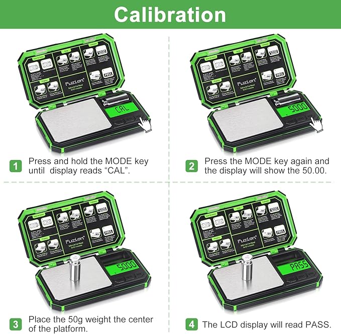 Fuzion TU-X Digital Gram Scale, 200g/0.01g Pocket Herb Scale with 6 Units for Personal Hobbies, Small Scale .01 Gram Accuracy Measuring Jewelry, Food, Powder
