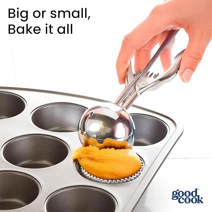 GoodCook Set of 2 Everyday Nonstick 12 cup standard and 24 cup mini Muffin Pan, Gray