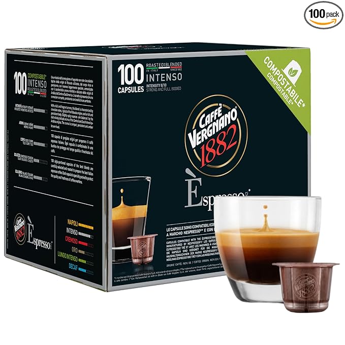 Caffe' Vergnano Medium Roast Espresso Original Line Machine Compatible Capsules