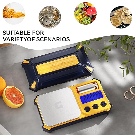 Digital Pocket Gram Scale 300g x 0.01g Accuracy, Small High Precision Portable Scale Digital Weight Grams and Oz for Jewelry,Diamond，Arrows, Powders and Medicine,with 50g Cal Weights