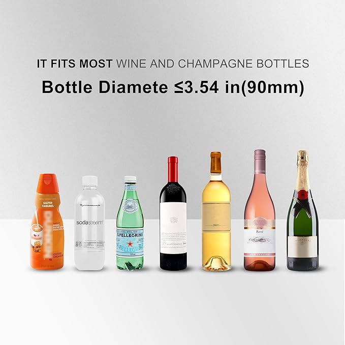 Cobalance Wine Chiller Electric,Single Bottle Cooler for 750ml Wine or Some Champagne,Portable Coolers Keep Cold Up to 24h,Personalized Chillers at Party,Gift for Wine Lover