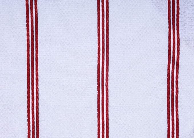 Amour Infini Kitchen Towels Pack of 4 - Absorbent, Quick Drying Premium Cotton Tea Towel - Kitchen Linens 16x28 Inch Dish Towels with Hanging Loop (Red)