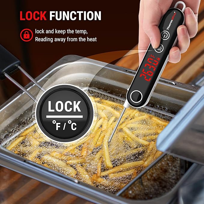 ThermoPro TP18 Instant Read Meat Thermometer Digital with Thermocouple Sensor, Cooking Food Thermometer for Grill, Smoker, BBQ, Oil Deep Frying, Candy, Kitchen Thermometer