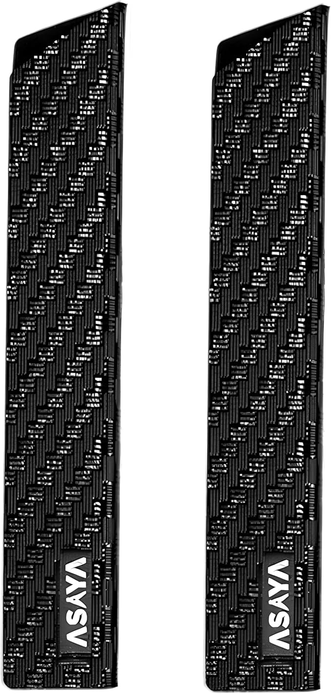 Asaya Professional Knife Edge Guards - Two Universal Streak Knife Covers - 6" x 1" - Extra Strength, ABS Plastic and BPA-Free Felt Lining, non-Toxic and Food Safe - Knives Not Included (2 Piece S)