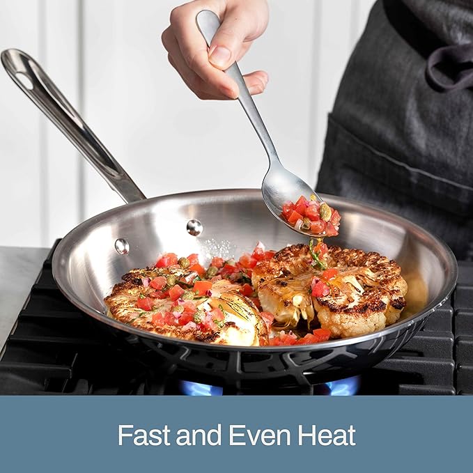 All-Clad 401488R Stainless Steel Tri-Ply 10-Piece Cookware Set