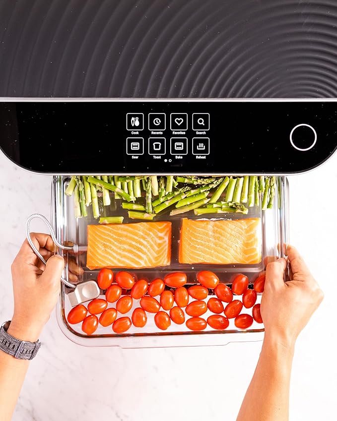 Brava Oven Chef's Choice Set: 10-in-1 Touchscreen Countertop Smart Oven, Air Fryer, 6-Slice Toaster, Slow Cooker, Reheater, Dehydrator, Rice Cooker, Healthy & User Friendly, Auto-Shut Off, Black