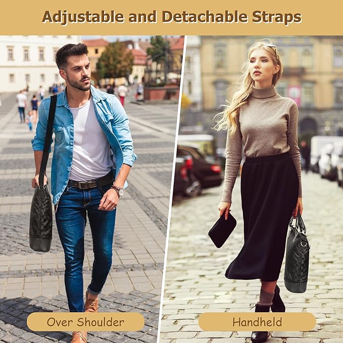 Tirrinia Insulated Wine Gift Carrier Tote - Travel Padded 2 Bottle Wine/Champagne Cooler Bag for Portable Wine Bottle Carrying Case, Women Men Wine Party Bag for Event,BYOB,Beach, Gift for Wine