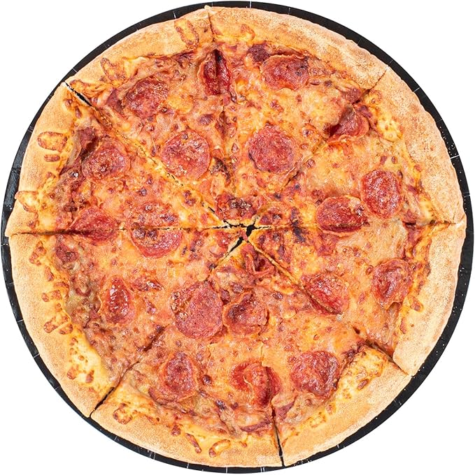 Restaurantware-Eco Pie 12 Inch Paper Pizza Trays, 50 Round Pizza Pans - Oven-Ready, Microwavable, Black Paper Pan For Individual Personal Pizzas, For Baking, Cooking, Bread, Meat, Or Pies
