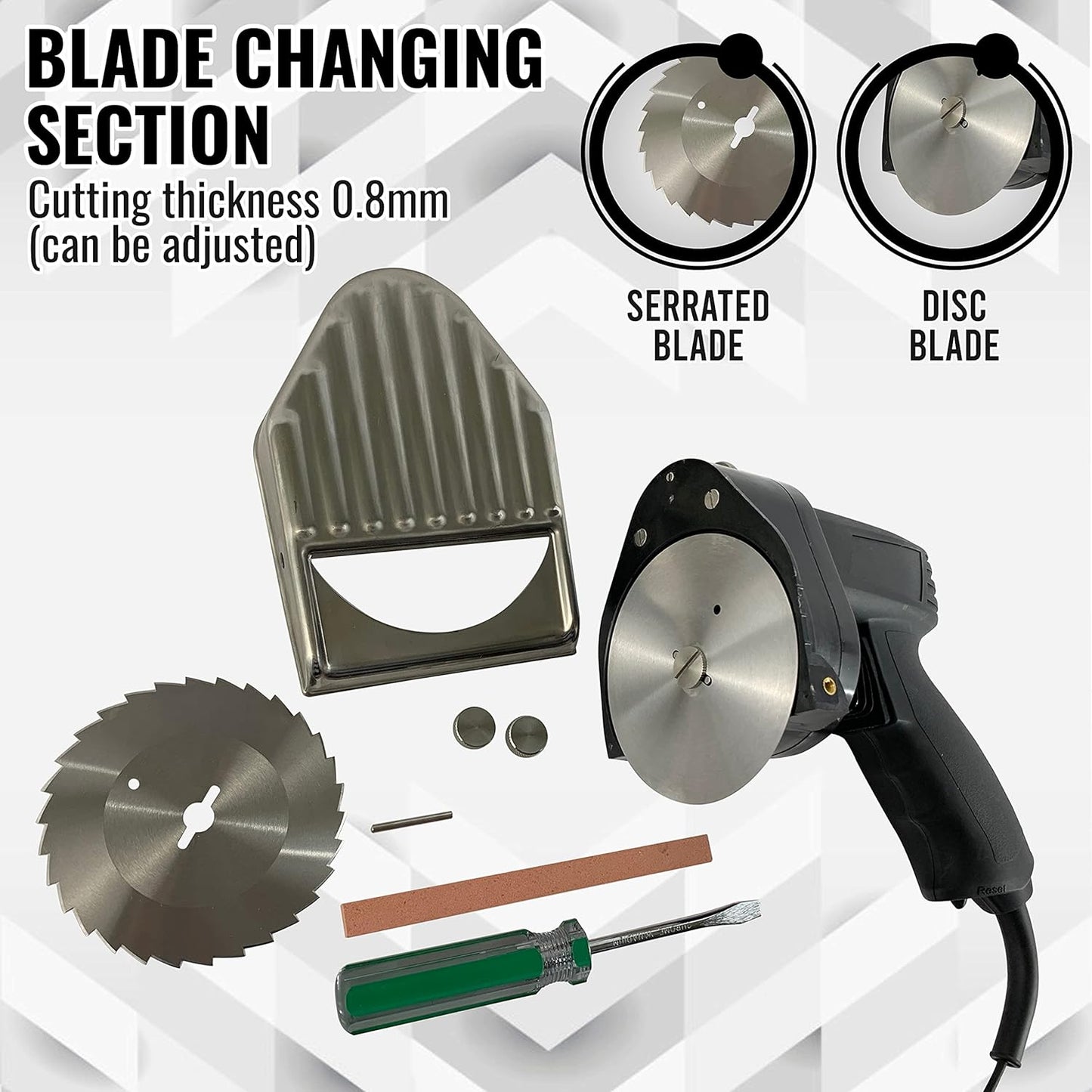 Electric Kebab Meat Slicer Electric Kebab Knife Electric Meat Slicer Shaver With 2 Blades For Cutting Shawarma Doner Kebab - Black