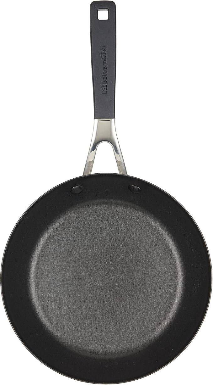 KitchenAid 84803 Hard Anodized Nonstick Frying Pans/Skillet Set, 8.25 Inch and 10 Inch - Onyx Black