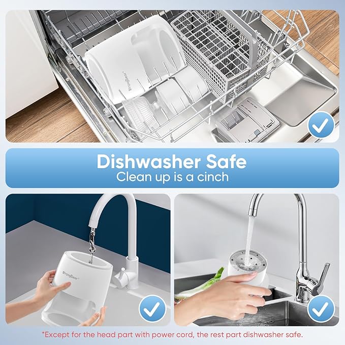 StrongBear Snow Cone Shaved Ice Machine, Electric Ice Shaver Slushie Machine, Snowcone Maker for Home Kids Summer Party, Includes 2 Reusable Ice Mold Cups, 1 Glass Goblet, 1 Non-slip Mat, White