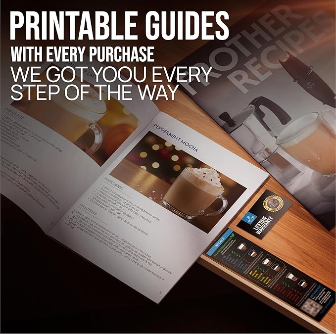 Zulay Kitchen Executive Series Luxury Gift Milk Frother with 4 Duracell Batteries – Handheld Electric Foam Maker for Coffee, Lattes & Hot Chocolate – Deluxe Finish, Ultimate Gift for Coffee Lovers