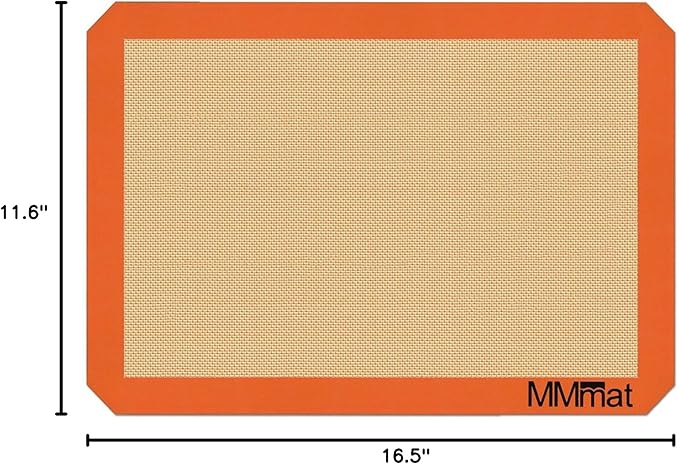 Silicone Baking Mat - Best German Silicone - Non Slip Silicone Baking Sheet, Non Stick Reusable Silicone Mats For Baking, Oven Liner, Counter Mat, Half Sheet Baking Mat for Oven