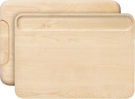 Caraway Cutting Board - Large (17 x 12”) - Double Sided Wood Cutting Board - Made From FSC-Certified Birch Wood - Food-Safe Mineral Oil & Wax Finish