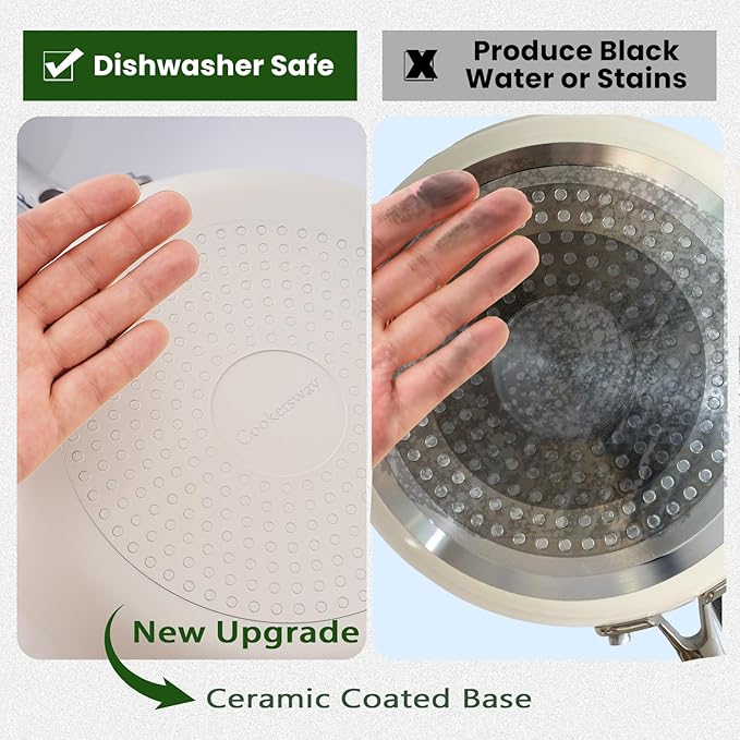 Nonstick Frying Pans Ceramic Skillet: 11 Inches Non Stick Egg Fry Pan - PFOA PTFE PFAs Free