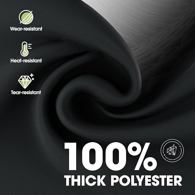 Pureegg Rectangle Table Cloth 60" x 84" – Durable Polyester Tablecloth Offers Reusable & Washable Protection, Ideal for Outdoor Party, Picnic, Wedding, Banquet and Birthday, 12 Pack, Black