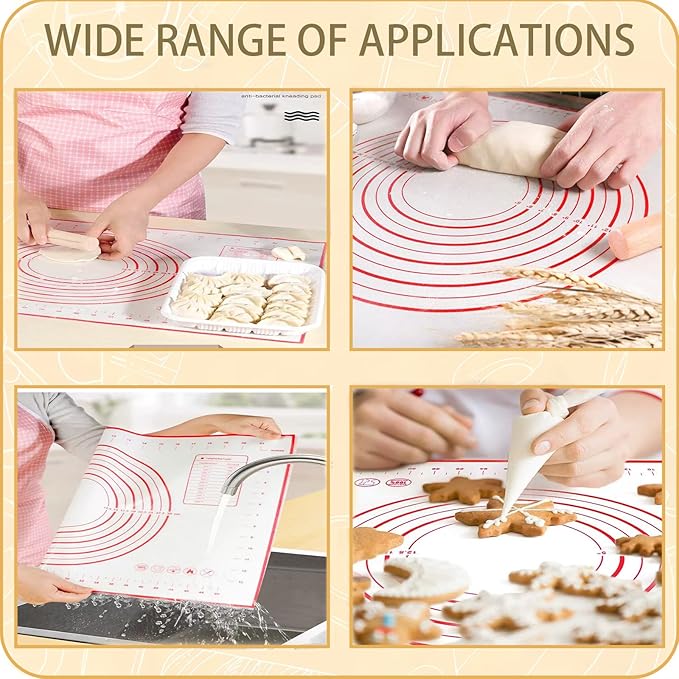 Pasta Making Tools, 10 PCS Pasta Making Kit with 1 Ravioli Maker,3 Rolling Pins,1 Gnocchi Board,1 Ravioli Cutter, 2 Pasta Stamps,1 Dough Cutter, 1 Baking Mat, for Pasta Maker And Kitchen DIY Gift