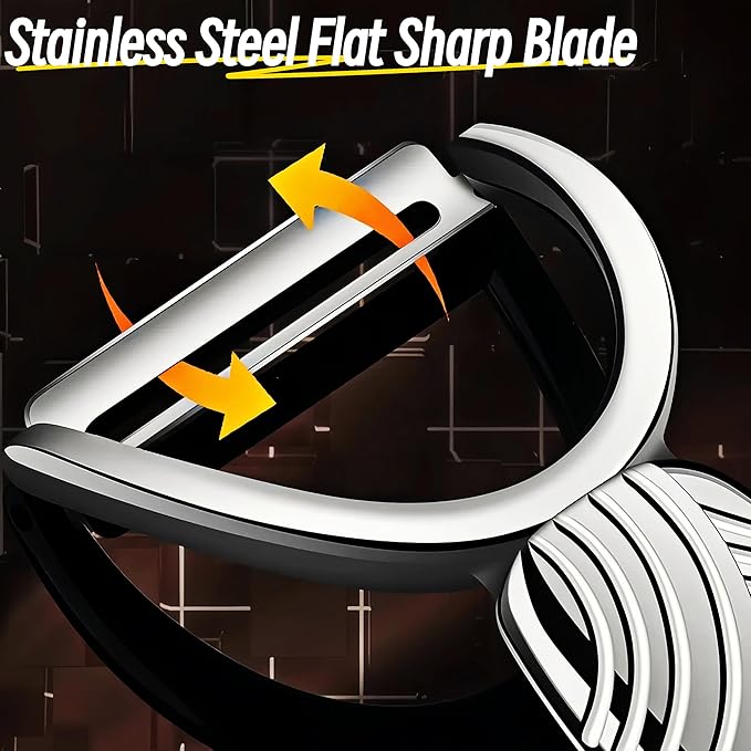 Maxjoy Vegetable Potato Apple Carrot Fruit Veggie Peeler - Corn Kernel Ergonomic Handle, Ultra Sharp Stainless Steel Blades - Silver